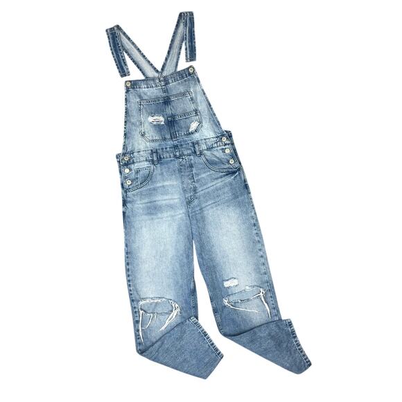 We The Free Blue Denim Overalls - Picture 13 of 16